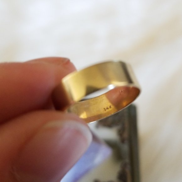 🔸14k Gold Ultra Wide Stacking Midi Toe Knuckle Ring - 5 - Picture 3 of 7